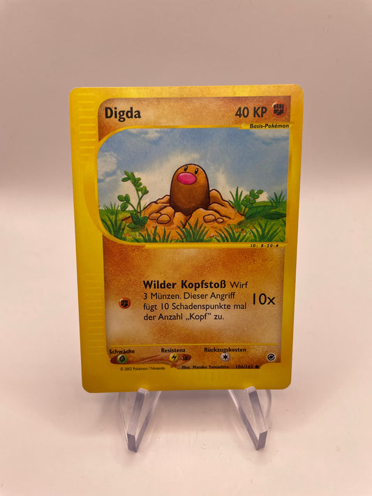 Pokemon Karte e-Series Digda 106/165 Deutsch
