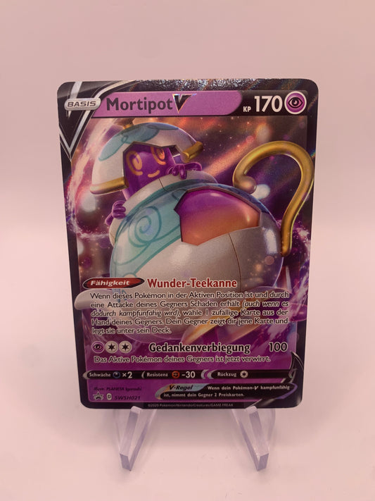 Pokemon Karte V Promo Mortipot SWSH021 Deutsch