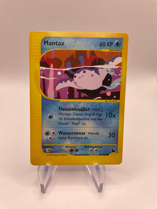 Pokemon Karte E-Series Mantax 77/144 Deutsch