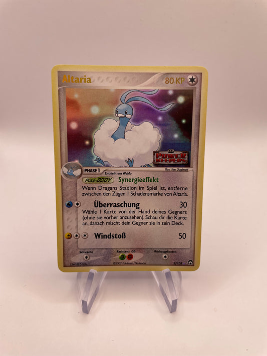 Pokemon Karte Stamp Altaria 2/108 Deutsch