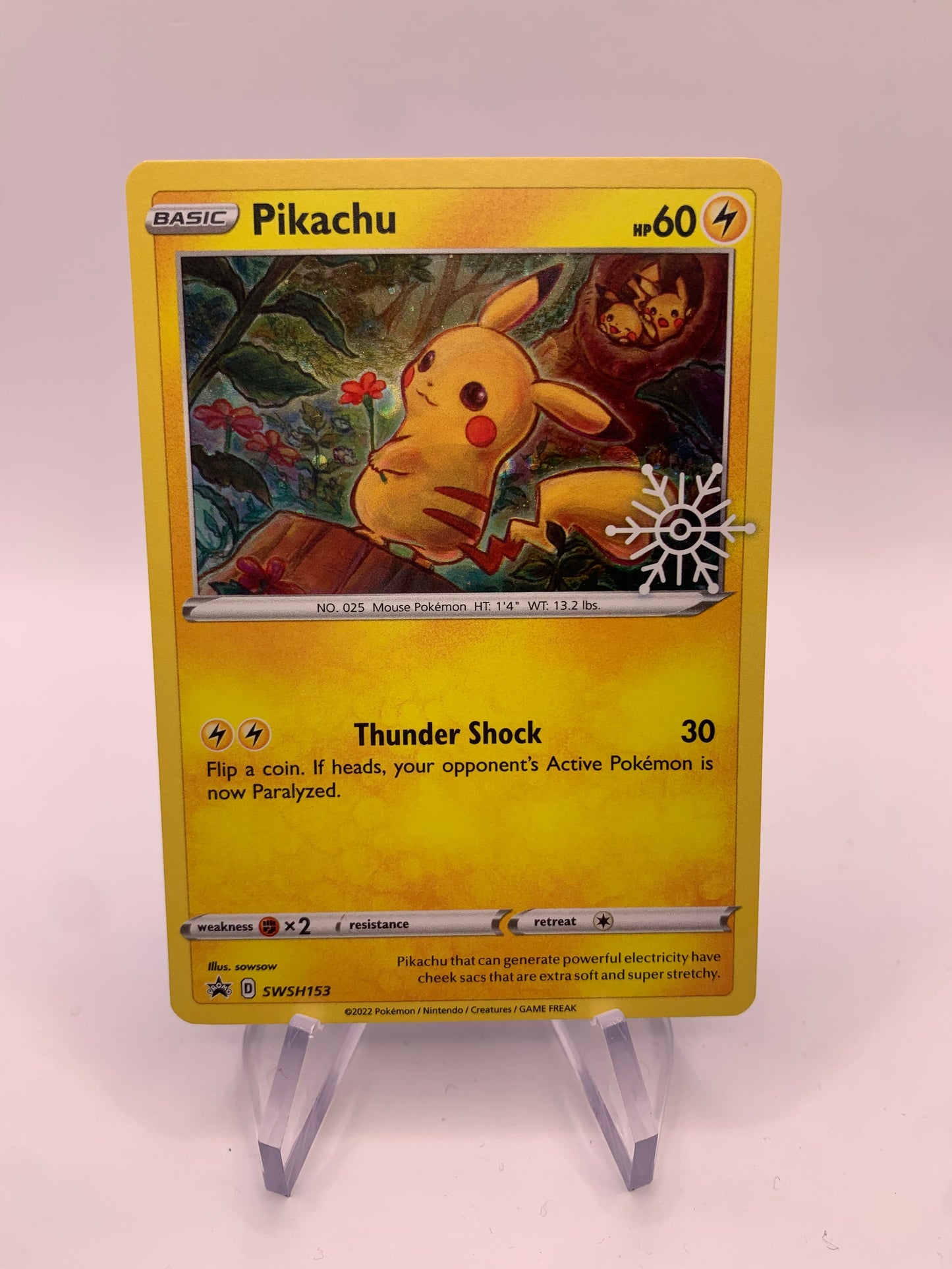 Pokémon Card Promo Holo Pikachu SWSH153 English