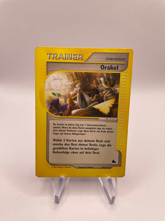 Pokemon Karte e-Series Trainer Orakel 138/144 Deutsch
