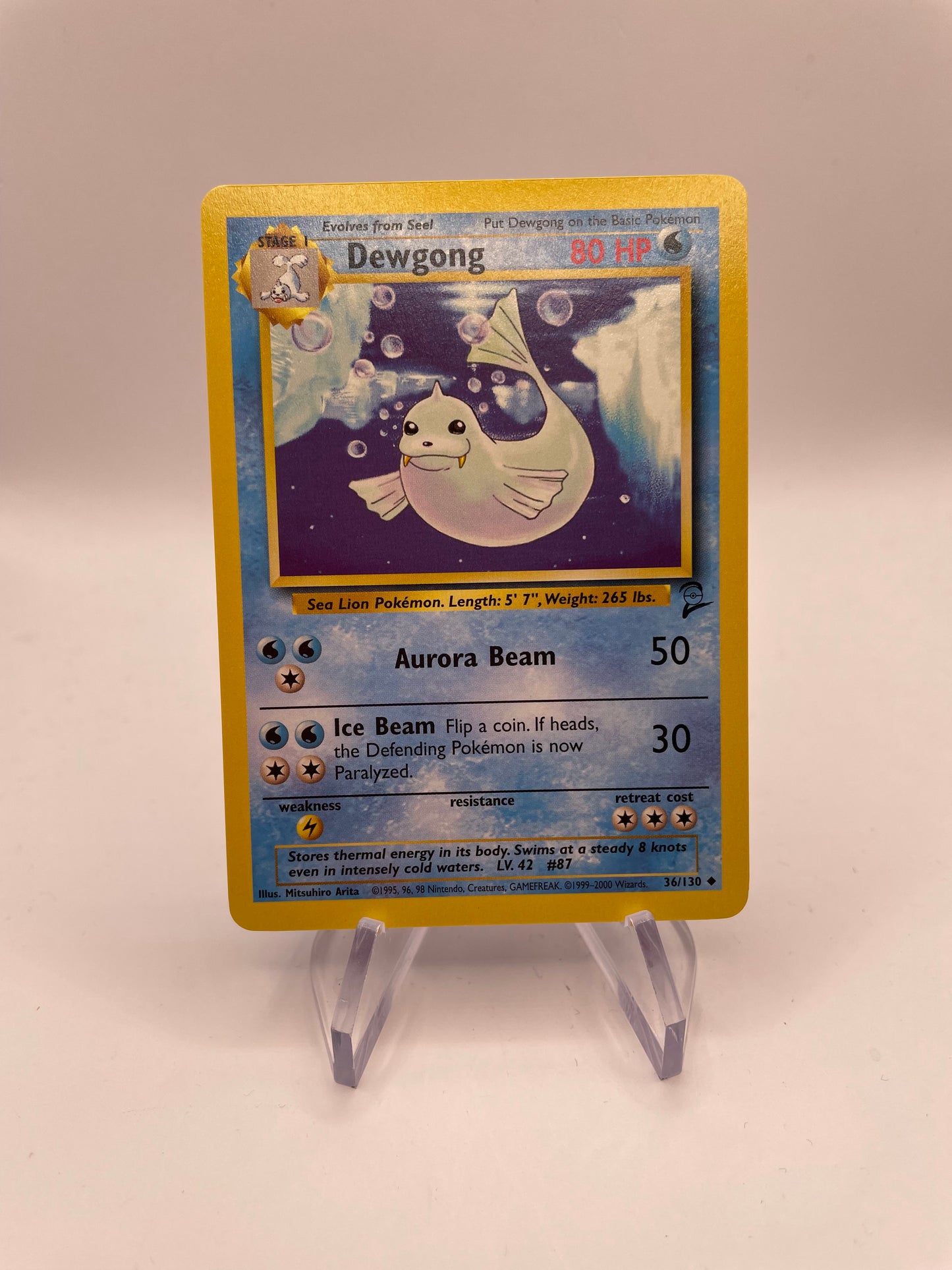 Pokemon Karte Base Set 2 Dewgong 36/130 Englisch