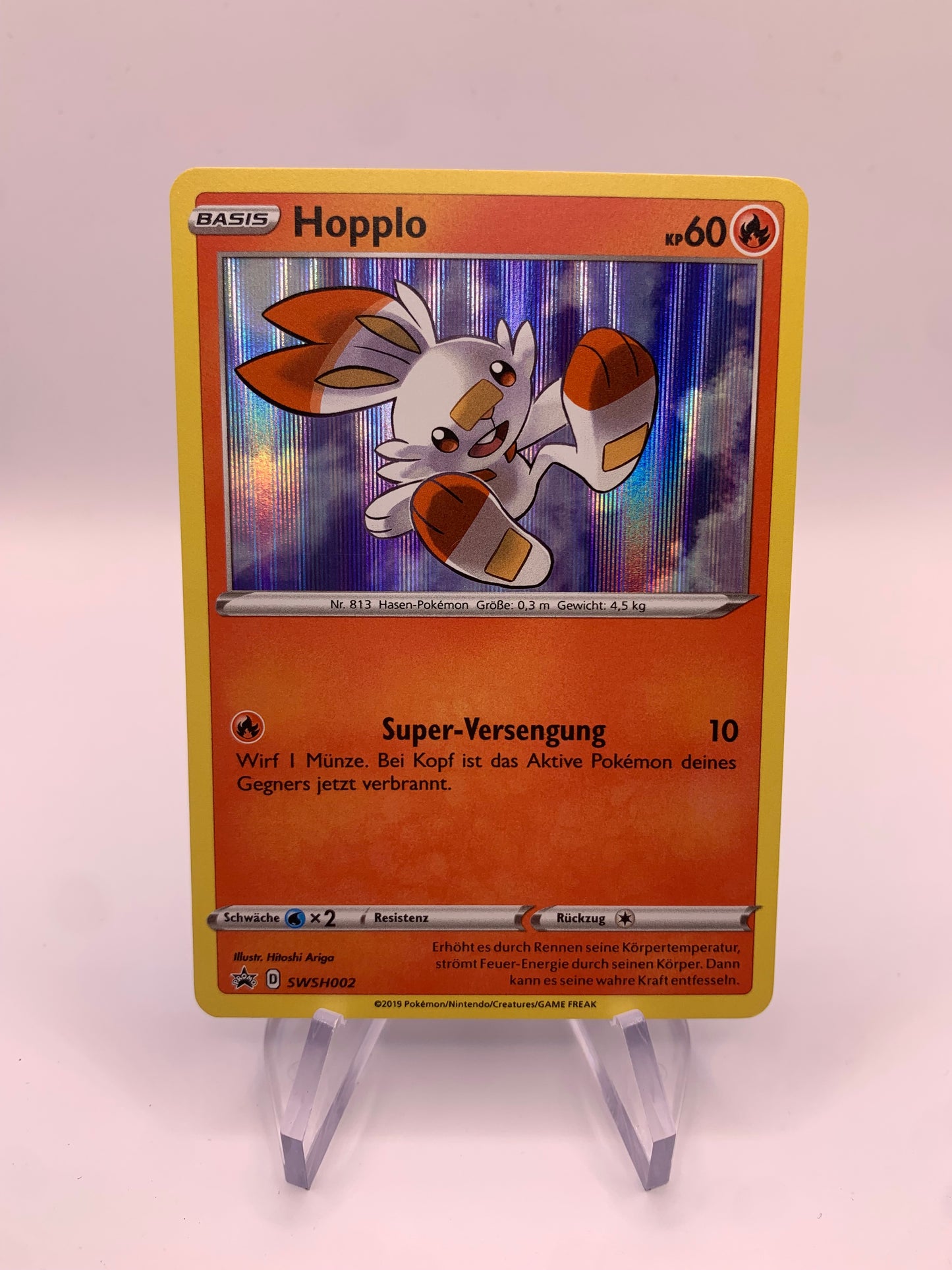 Pokemon Karte Promo Holo Hopplo SWSH002 Deutsch