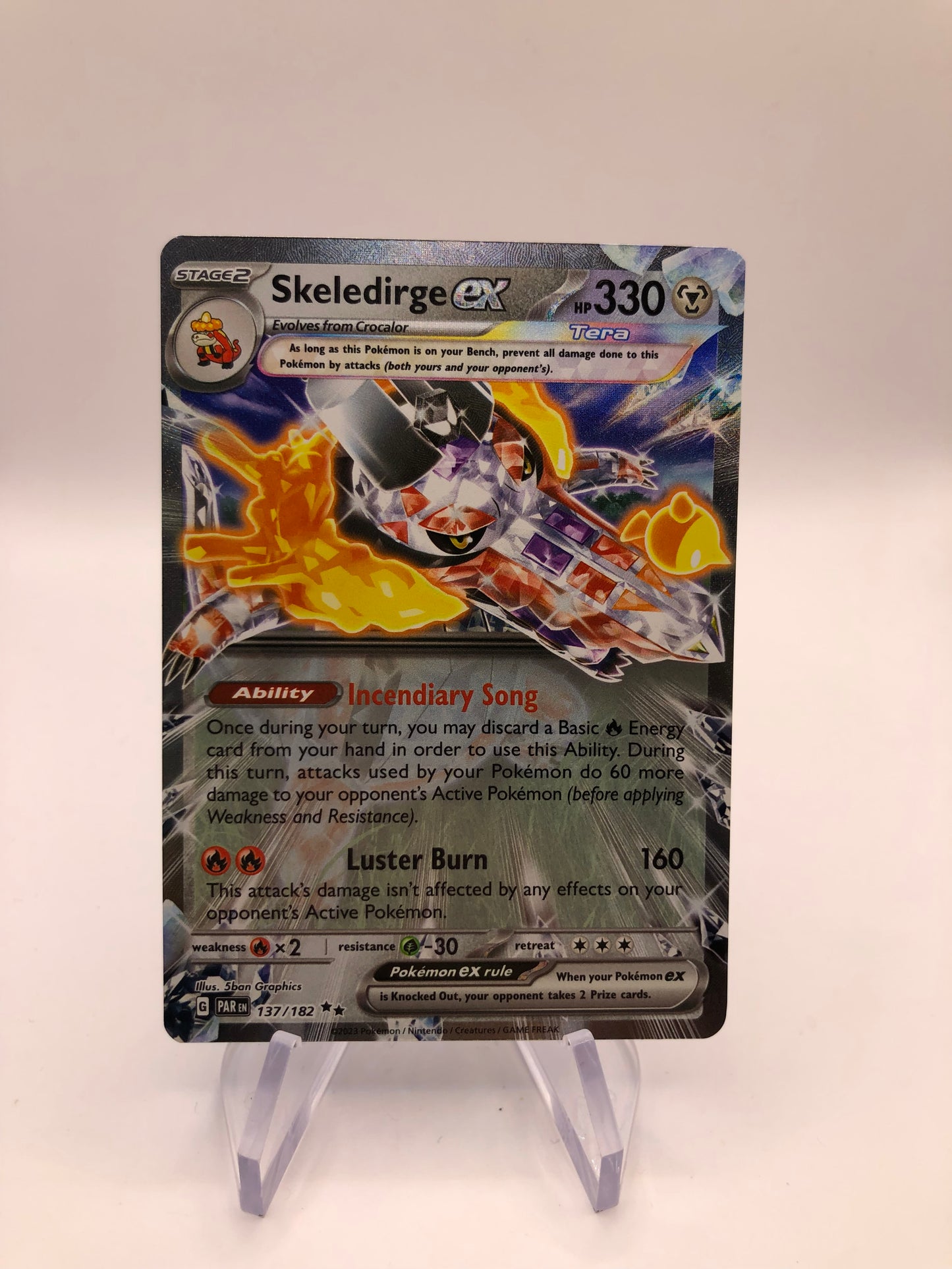 Pokemon Karte Ex Skelokrok 137/182 Englisch
