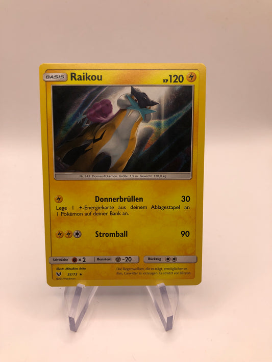 Pokemon Karte Holo Raikou 32/73 Deutsch