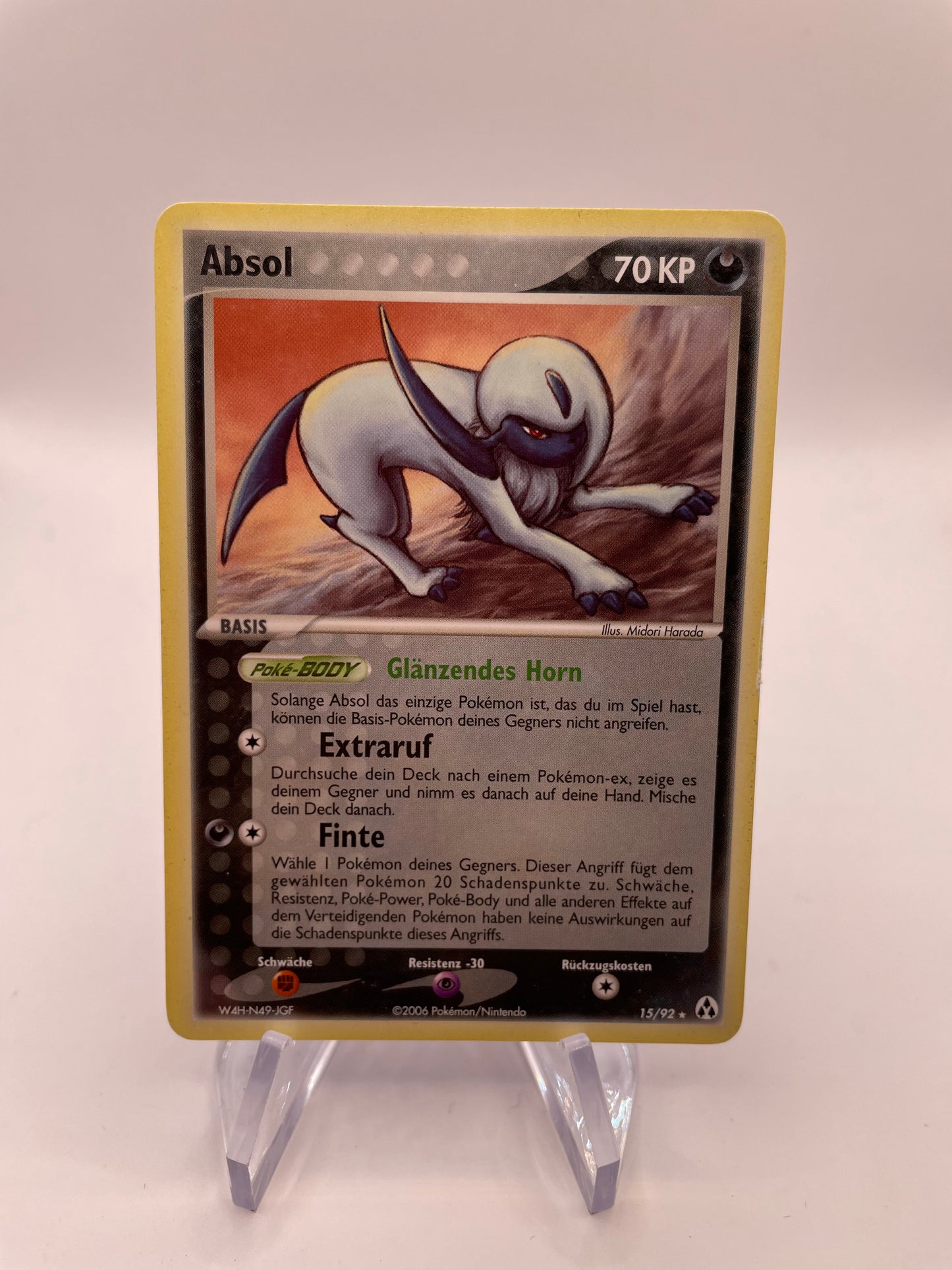 Pokemon Karte Absol 15/92 Deutsch