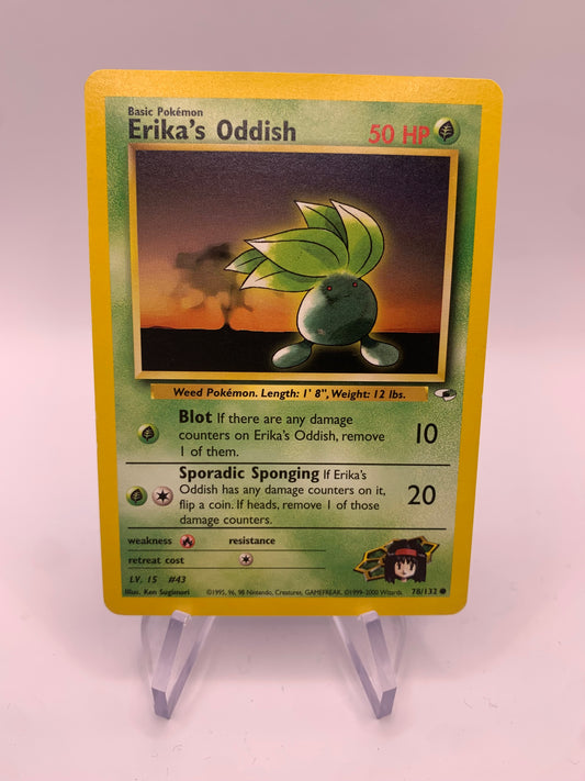 Pokemon card Erika's Myrapla 78/132 Gym Heros English