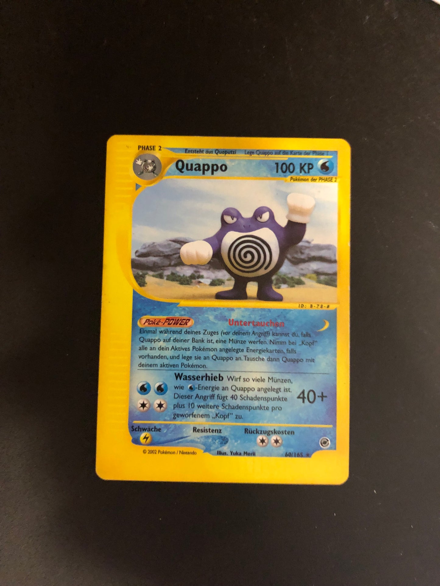 Pokemon Karte E-Series Quappo 60/165 Deutsch
