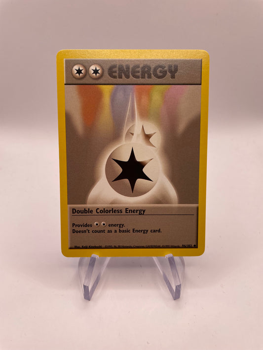 Pokemon Karte Base Set Double Colorless Energy 96/102 Englisch