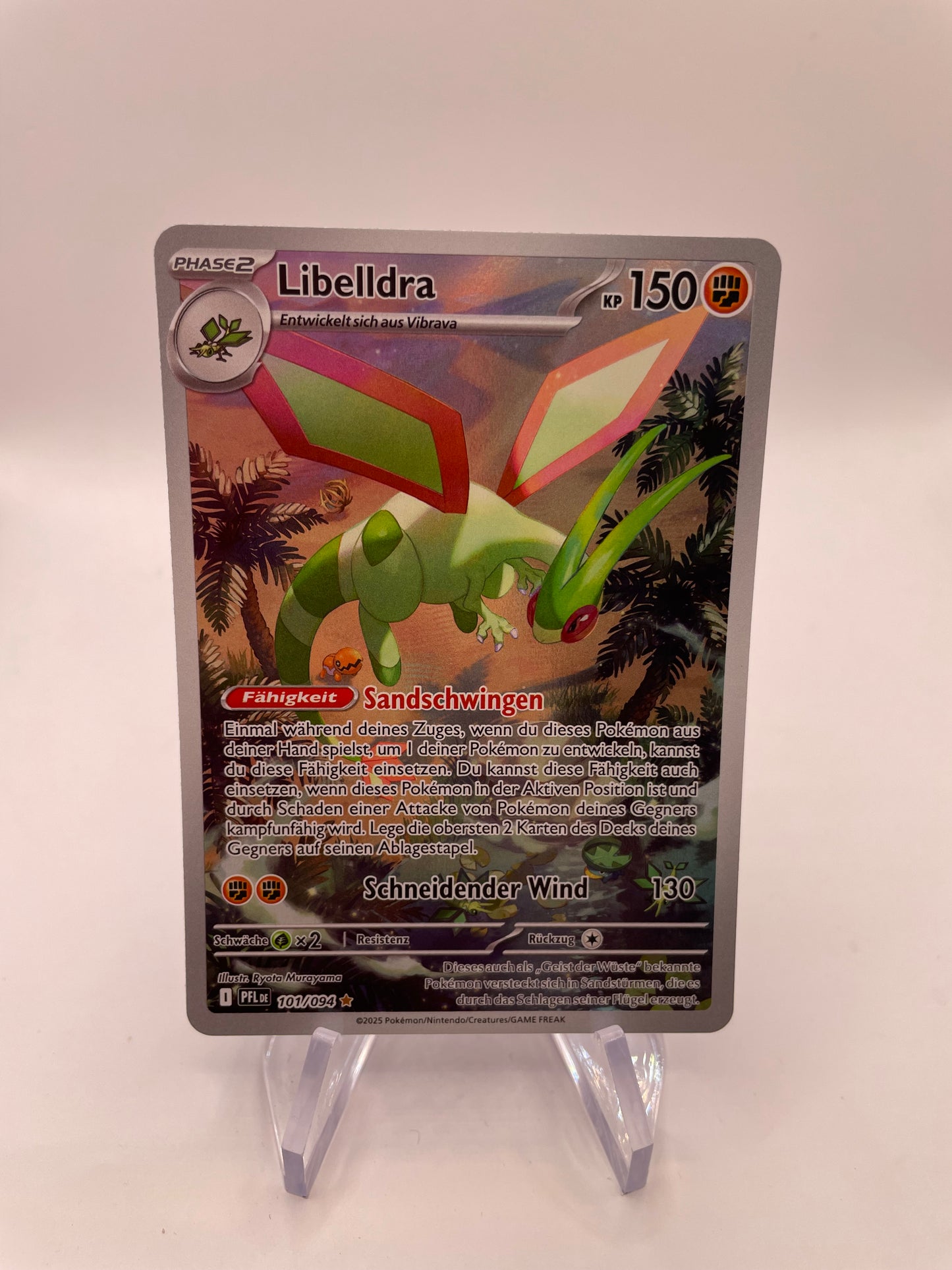 Pokémon Karte Art-Rare Libelldra 101/94 Deutsch
