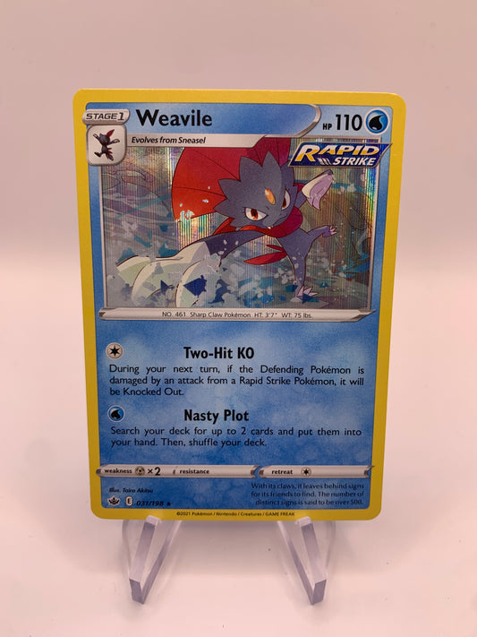 Pokemon Karte Weavile 31/198 Englisch