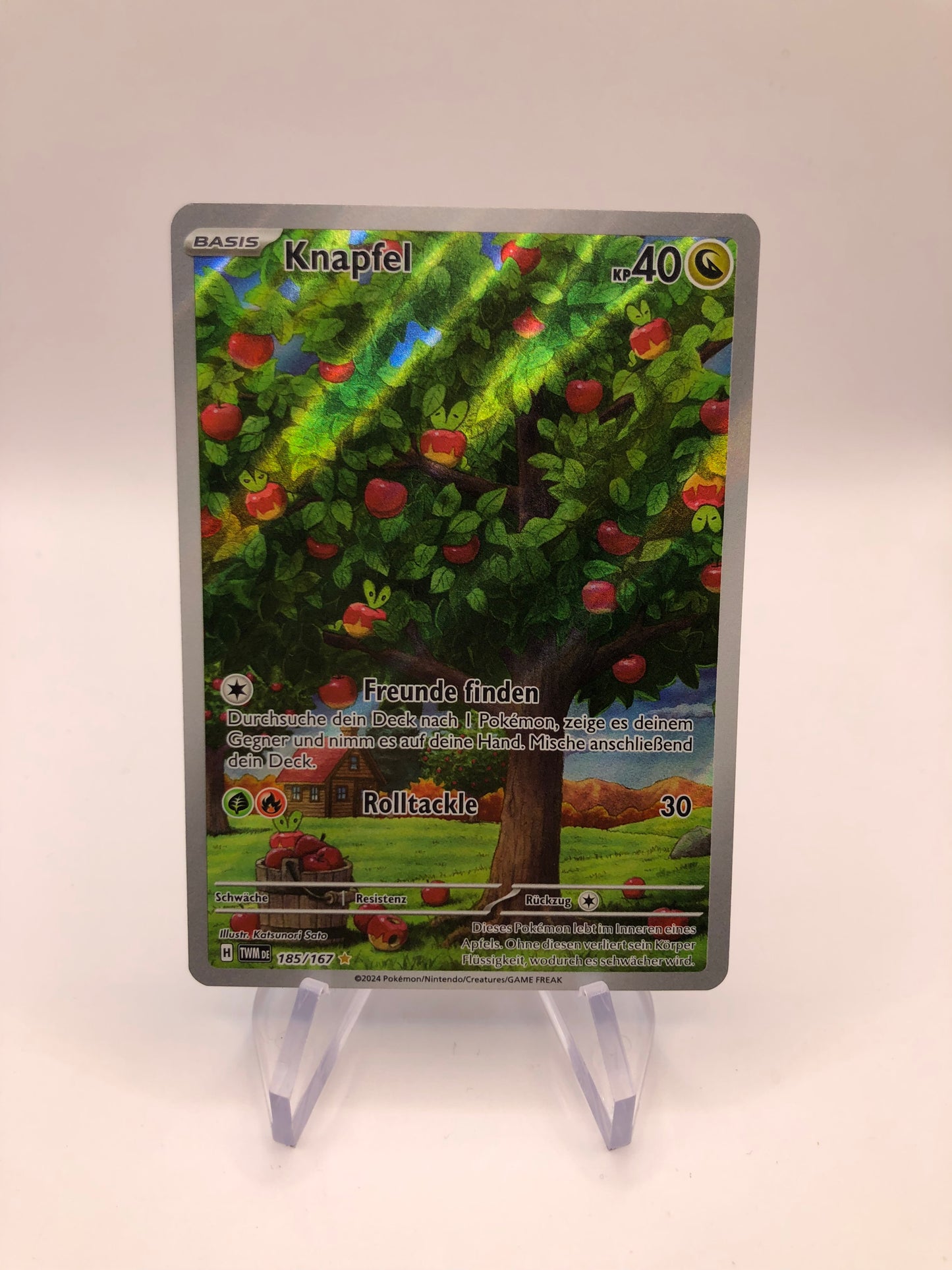 Pokemon Karte Art Rare Knapfel 185/167 Deutsch