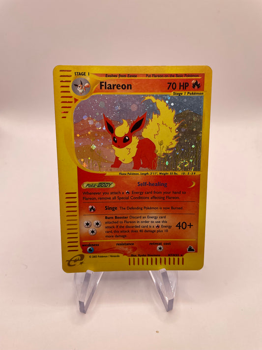 Pokemon Karte E-Serie Holo Flamara H7/H32 Englisch