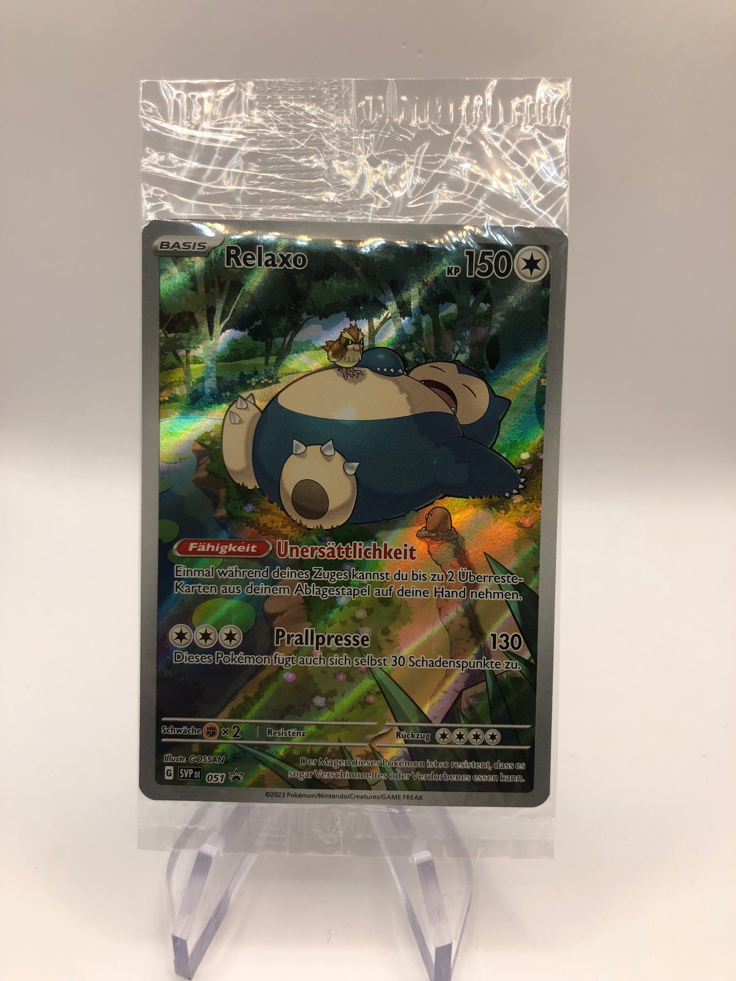 Pokemon Karte Art-Rare Promo OVP Relaxo 051 Deutsch
