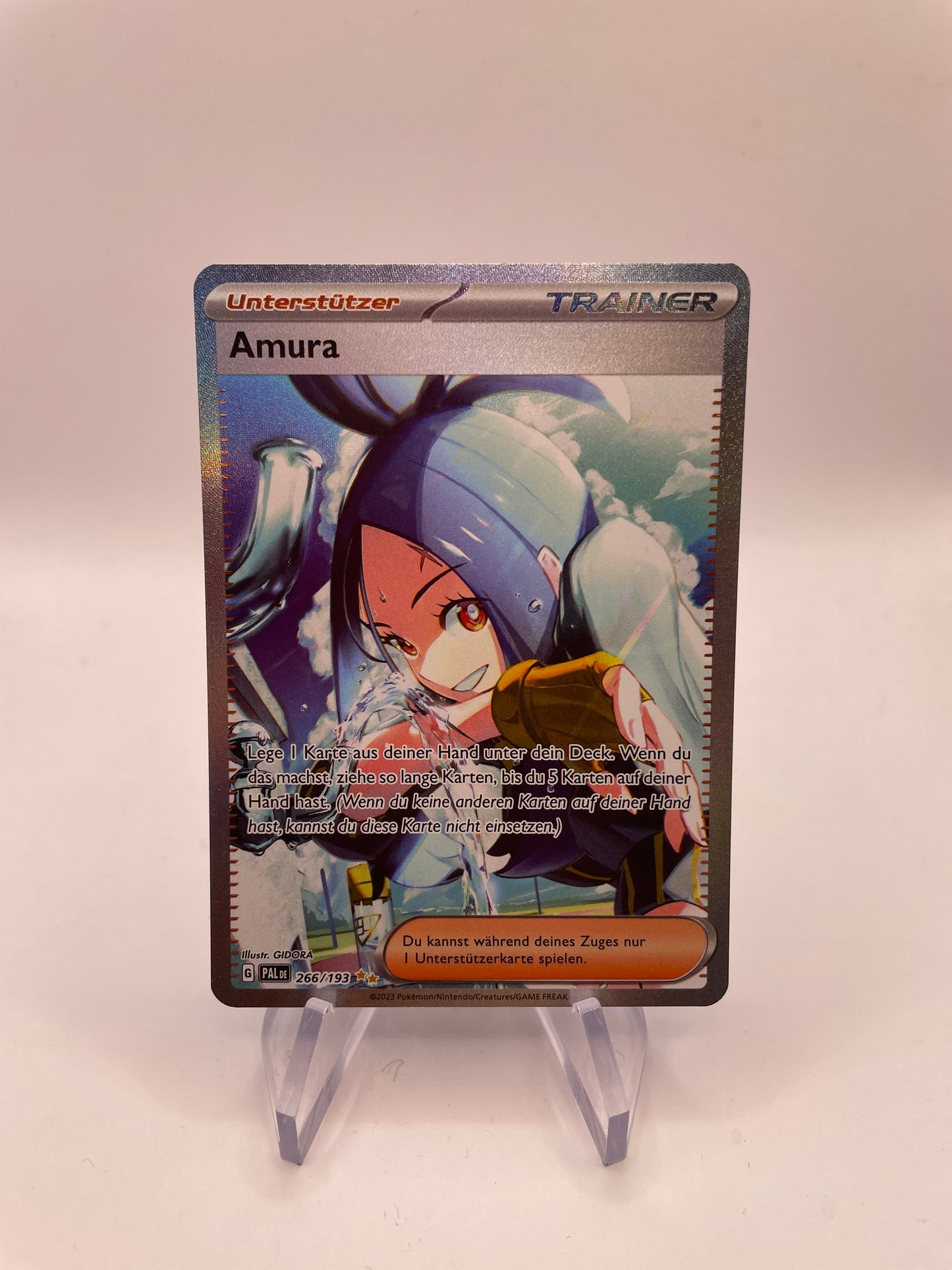 Pokémon Karte Trainer Amura 266/193 Deutsch