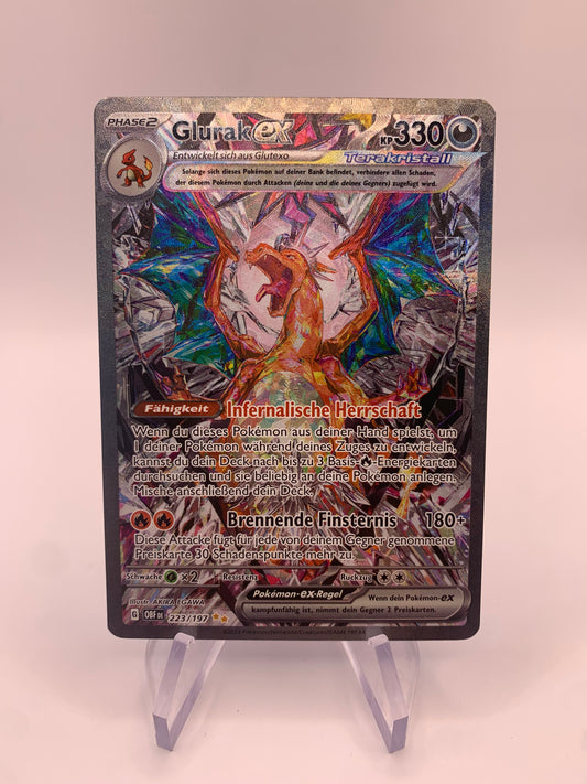 Pokemon Karte ex Alt-Art Glurak 223/197 Deutsch