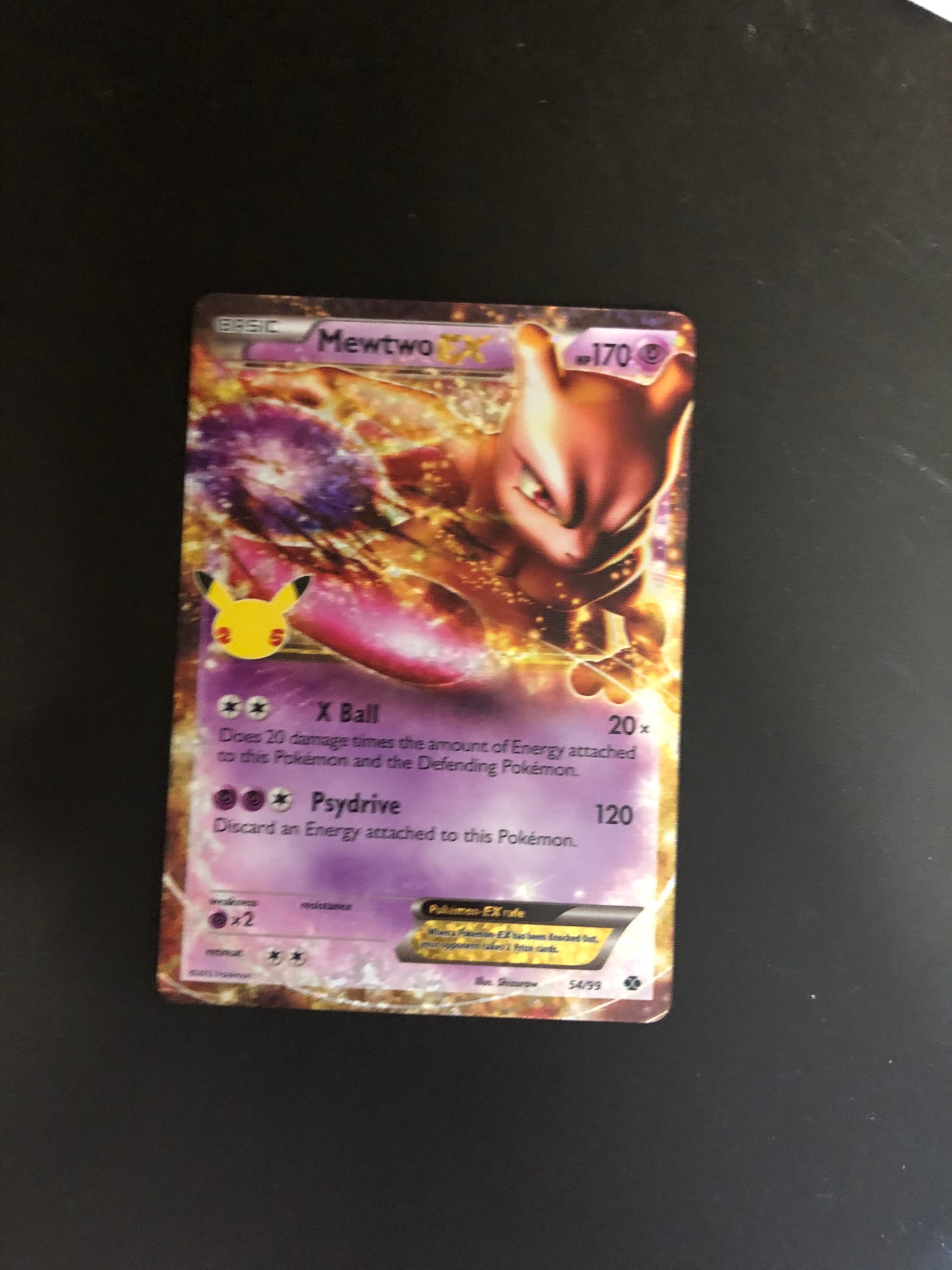 Pokemon Karte Celebration EX Mewtwo 54/99 Englisch