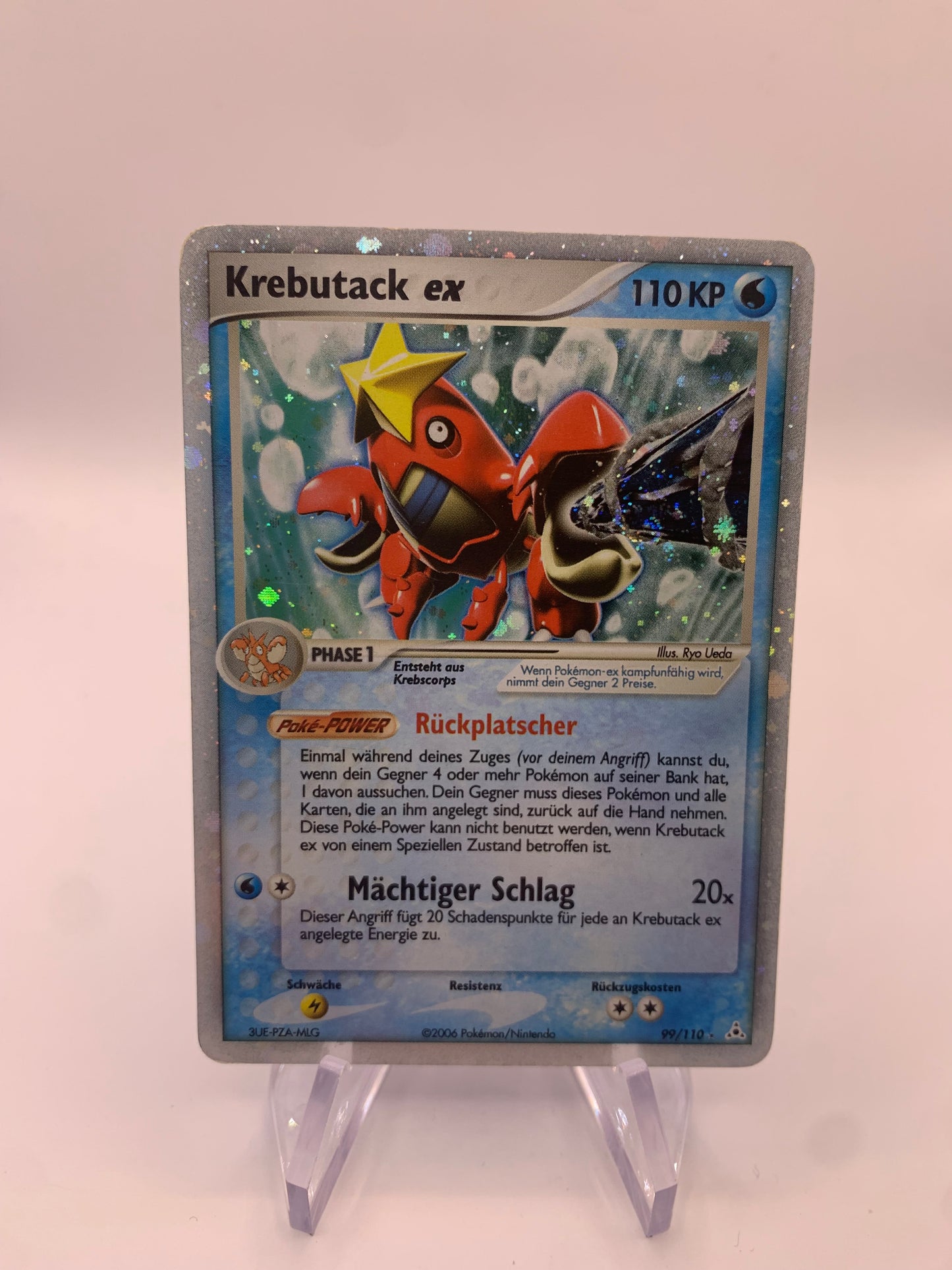 Pokemon Karte EX Krebutack 99/110 Deutsch