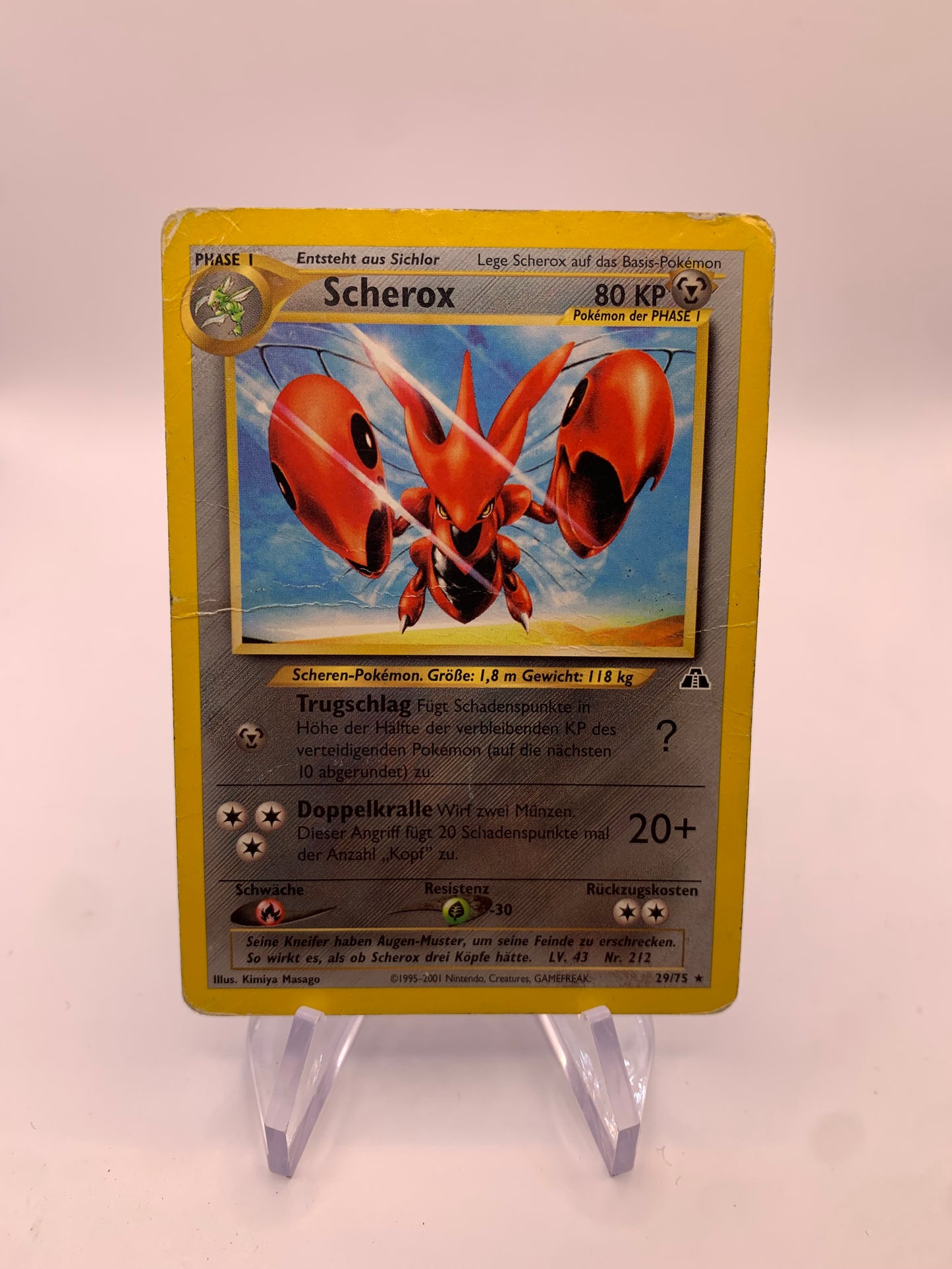 Pokemon Karte Scherox 29/75 Neo Discovery Deutsch