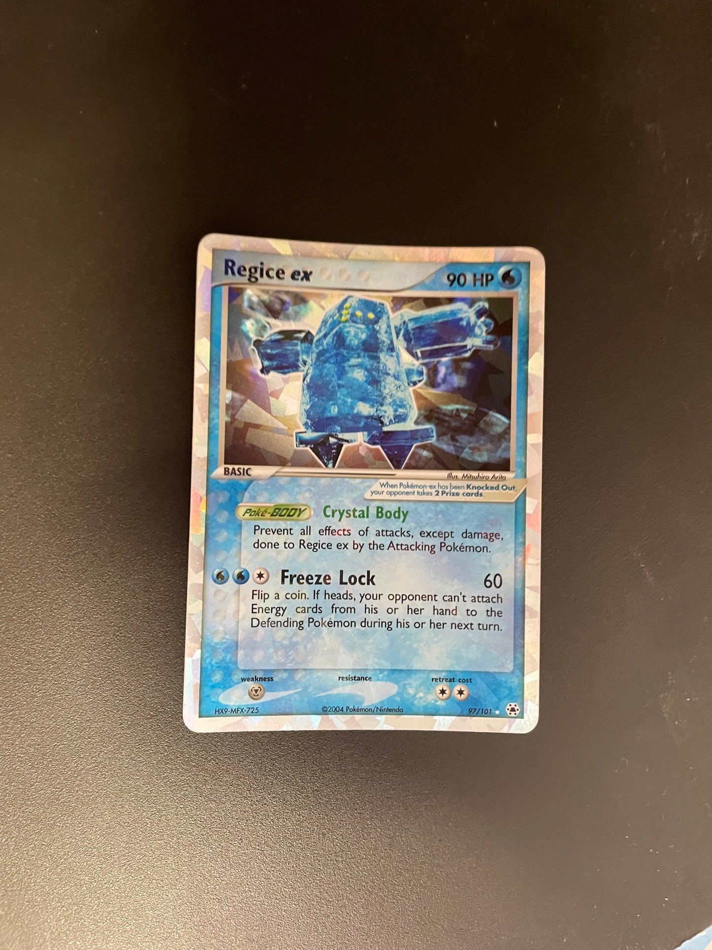 Pokémon Karte Holo Regice ex 97/101 Englisch
