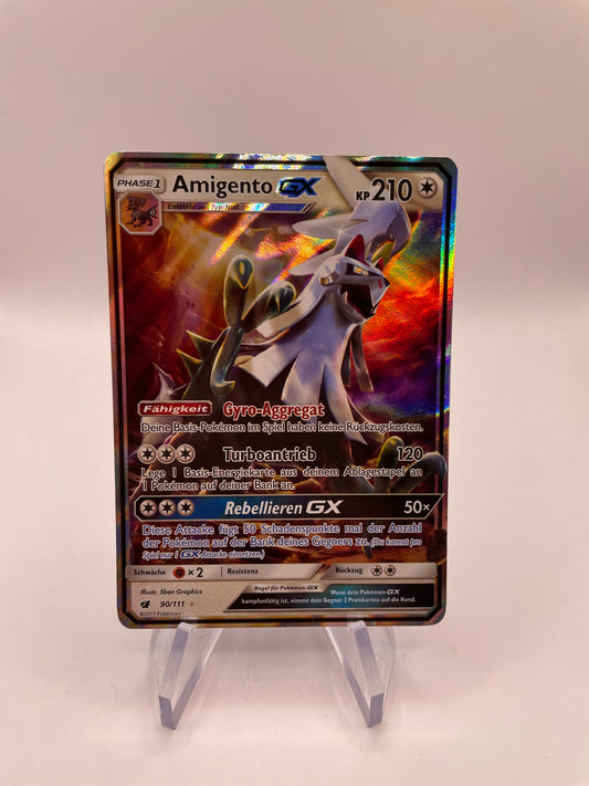 Pokemon Karte GX Amigento 145/156 Deutsch