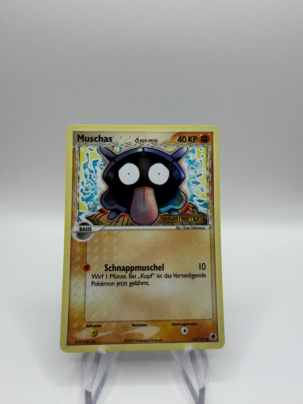 Pokemon Karte Stamp Delta Specie Muschas 63/101 Deutsch