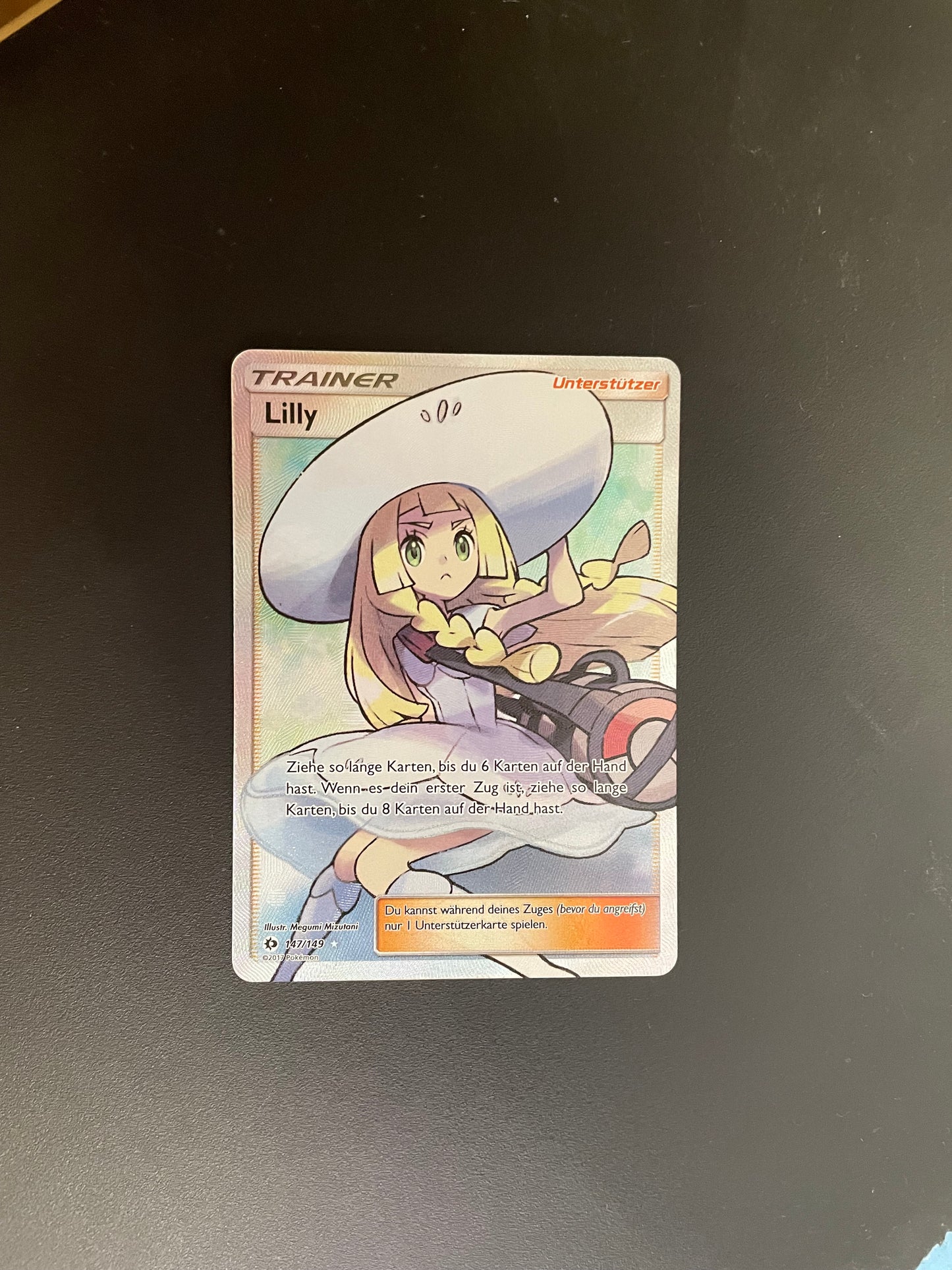 Pokemon Karte Trainer Lilly 147/149 Deutsch
