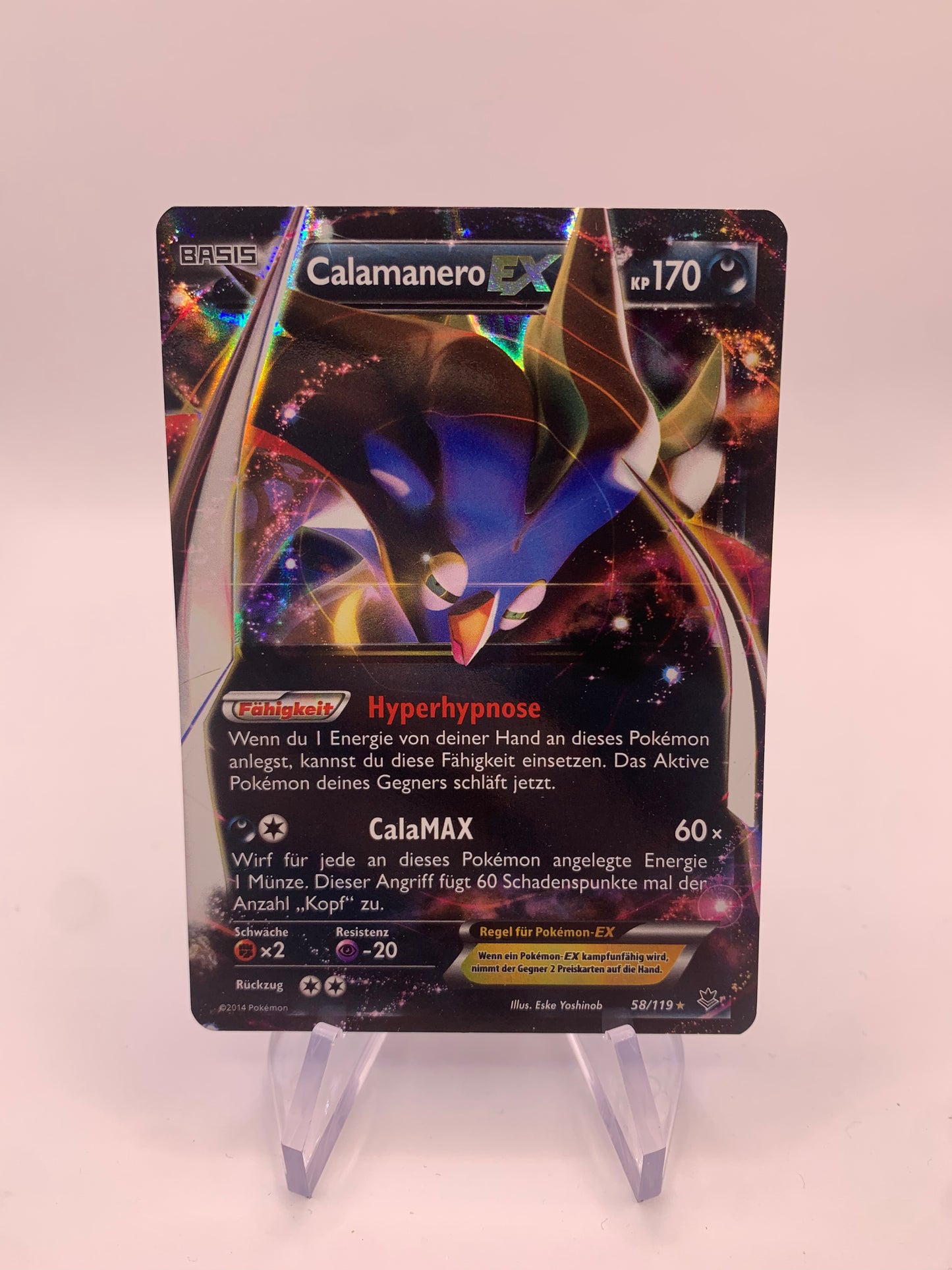 Pokemon Karte Ex Calamanero 58/119 Deutsch