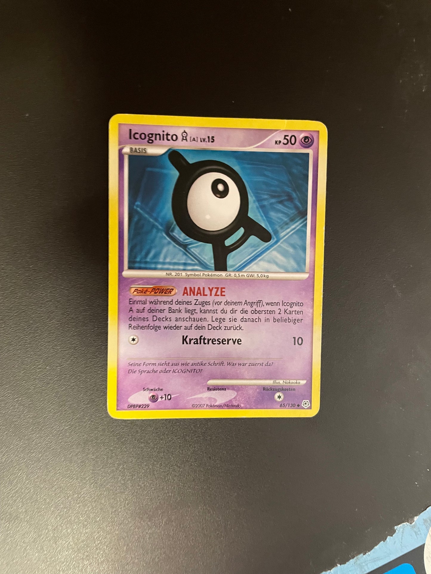 Pokémon Karte Icognito 65/130 Deutsch
