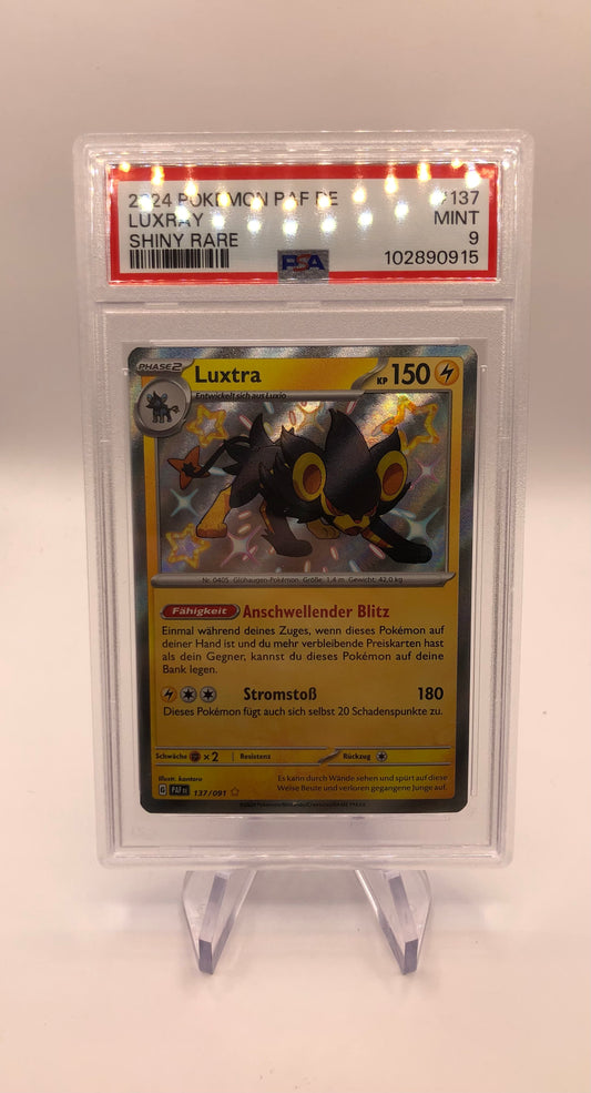 Pokemon Karte PSA 9 Shiny Luxtra 137/91 Deutsch