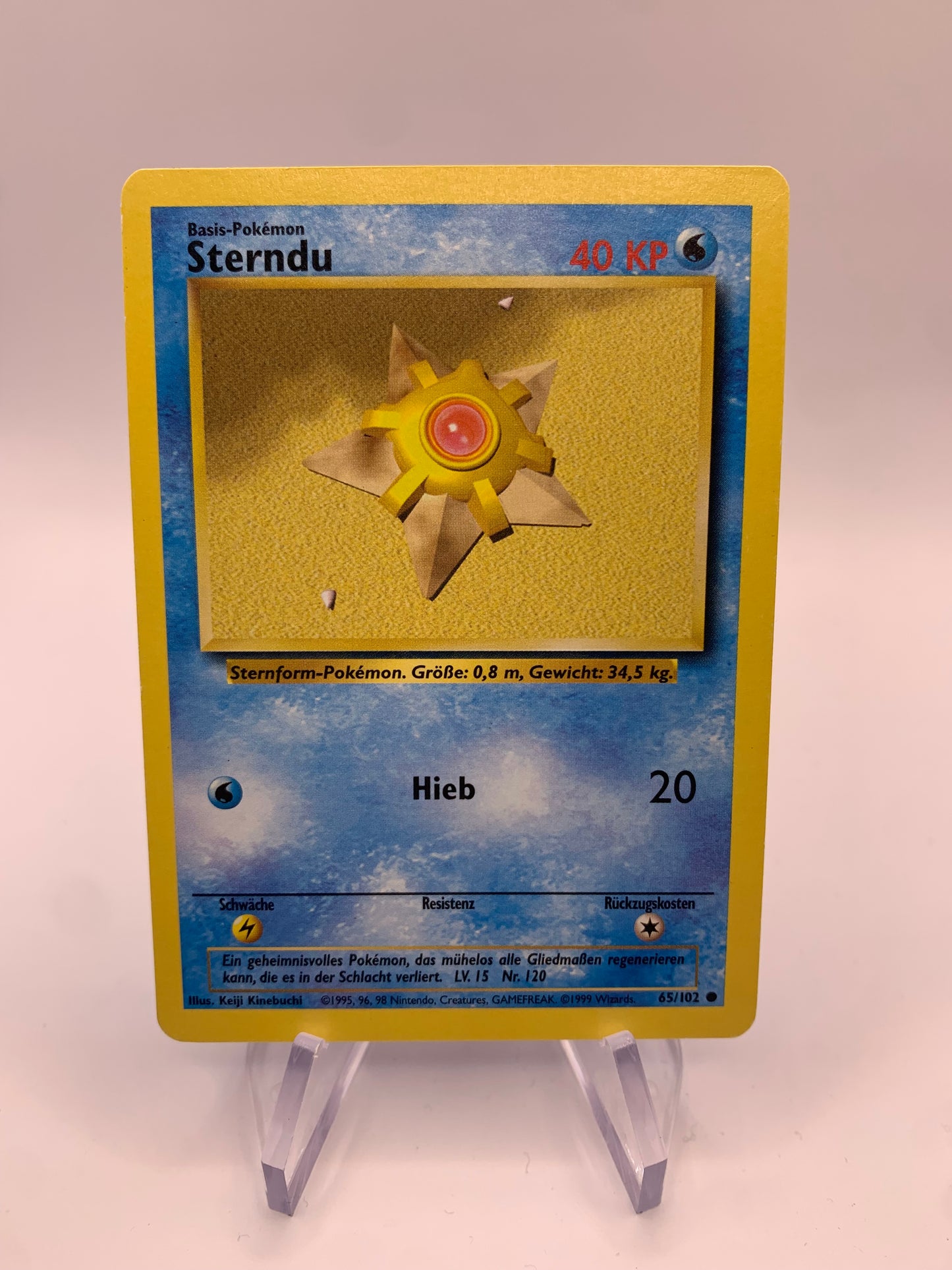 Pokemon Card Stardu 65/102 Base Set German