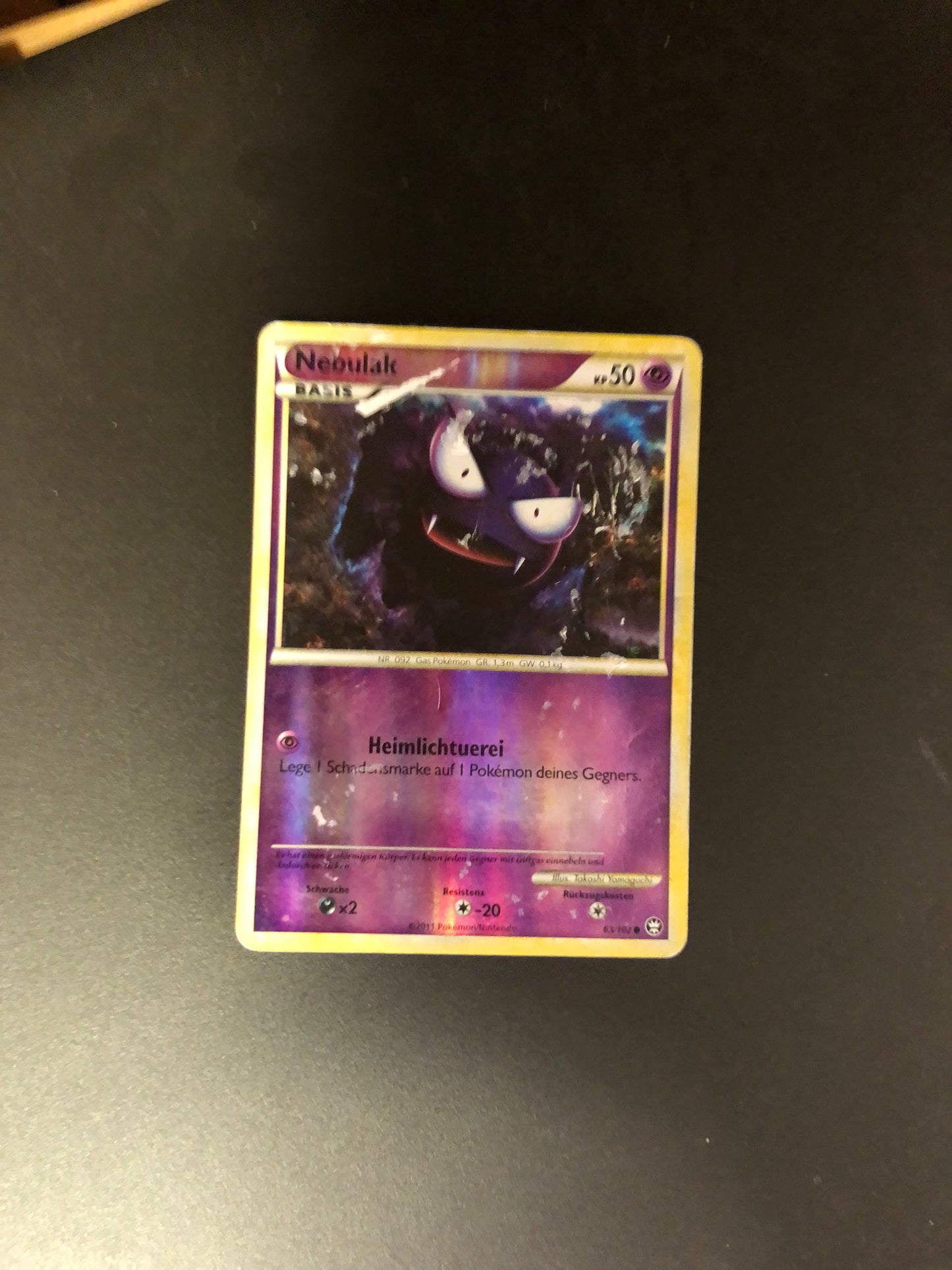 Pokemon Karte Revers Nwbulak 63/102 Deutsch