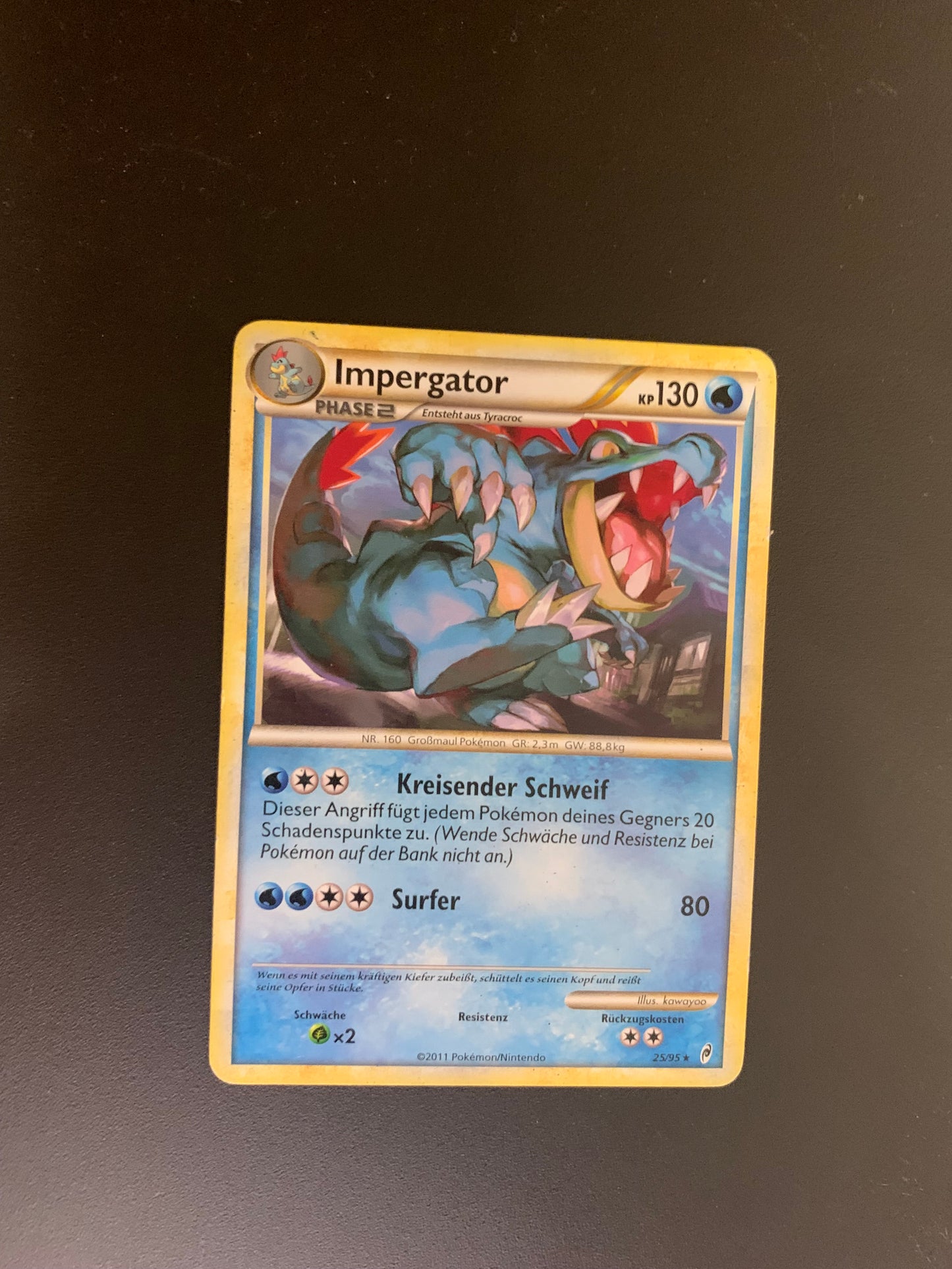 Pokemon Karte Impergator 25/95 Deutsch