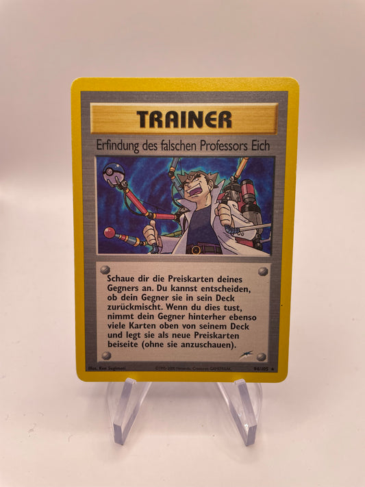 Pokemon Karte Neo Destiny Trainer Erfindung des falschen Professors eich 94/105 Deutsch