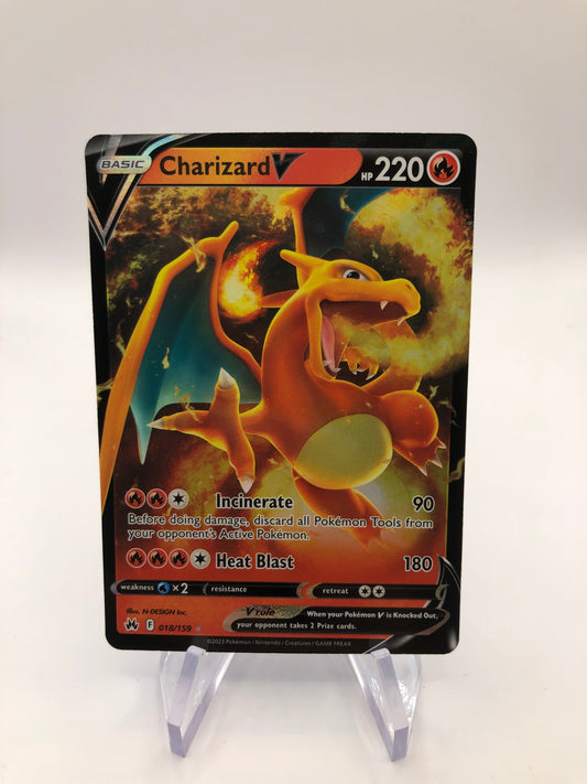 Pokemon Karte V Glurak 18/159 Englisch