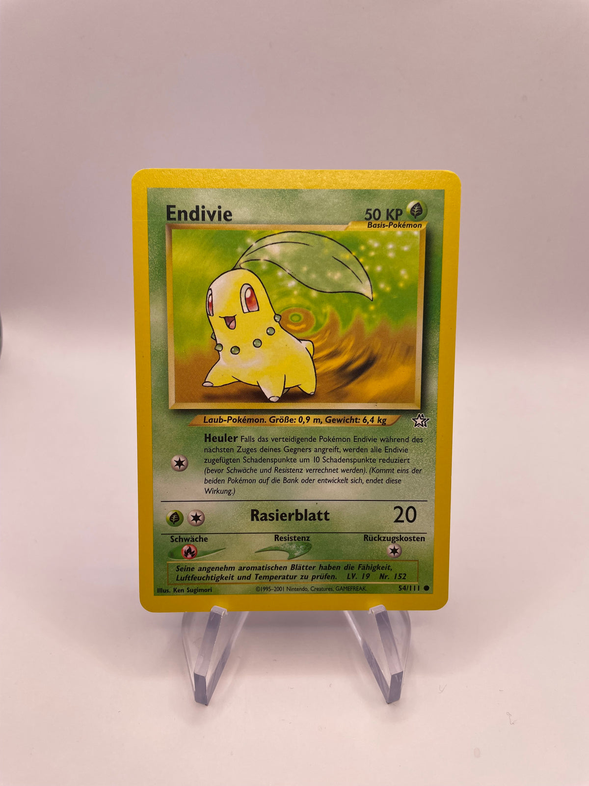 Pokemon Karte Endivie Neo Genesis 54/111 Deutsch