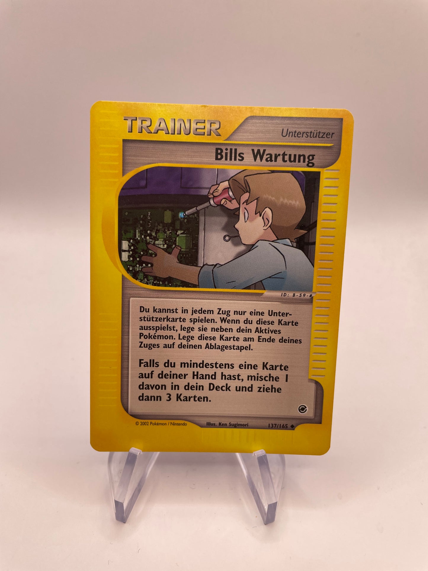 Pokemon Karte e-Series Trainer Bills Wartung 137/165 Deutsch