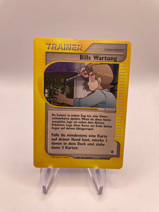 Pokemon Karte e-Series Trainer Bills Wartung 137/165 Deutsch