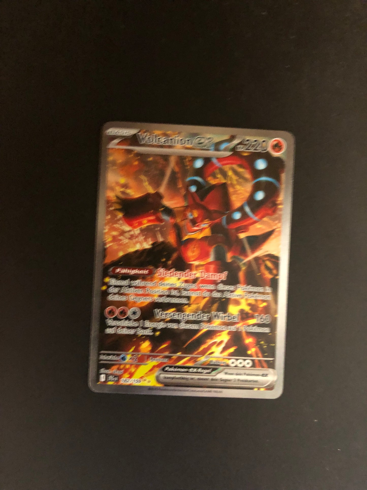 Pokemon Karte EX Volcanion 182/159 Deutsch