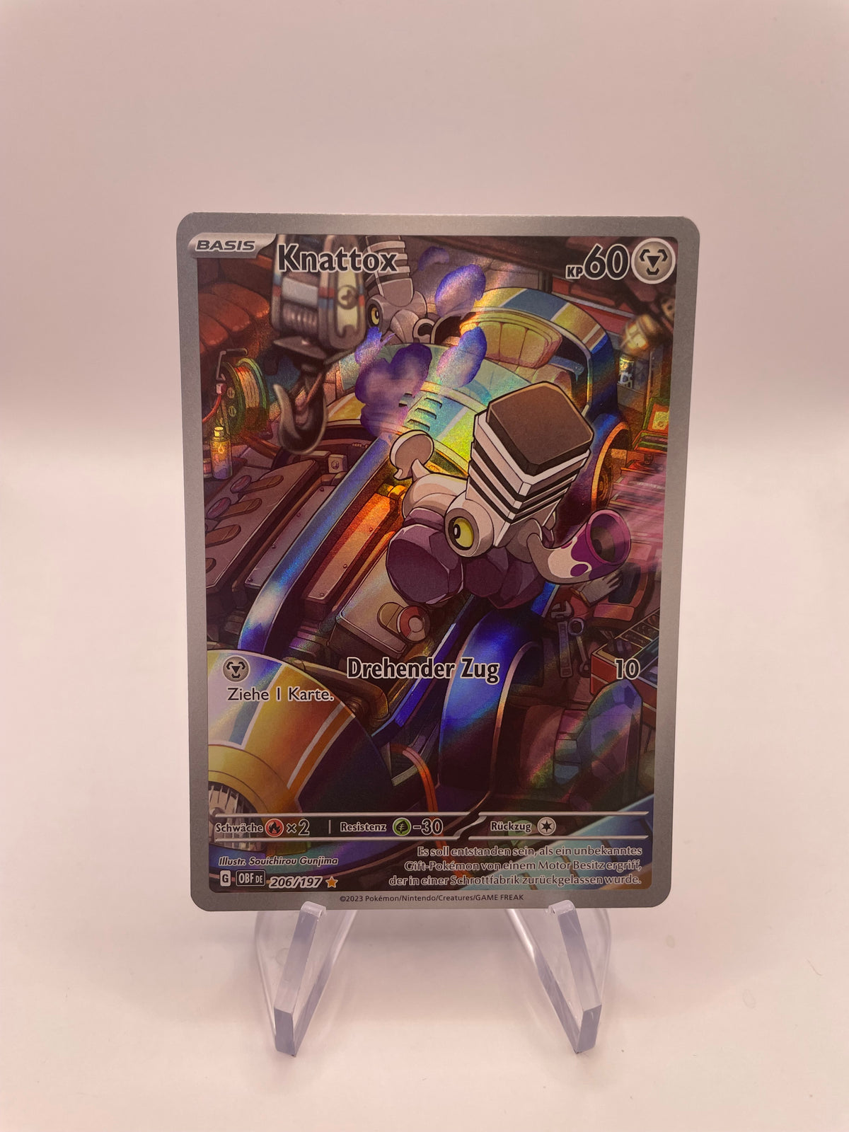 Pokemon Karte Art Rare Knattox 206/197 Deutsch