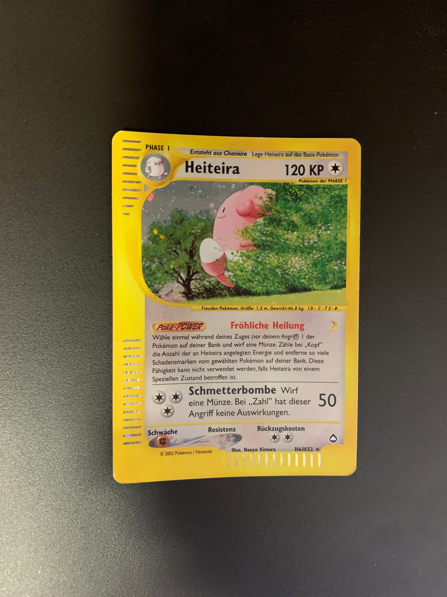 Pokemon Karte Holo E-Serie Heiteira H6/H32 Deutsch