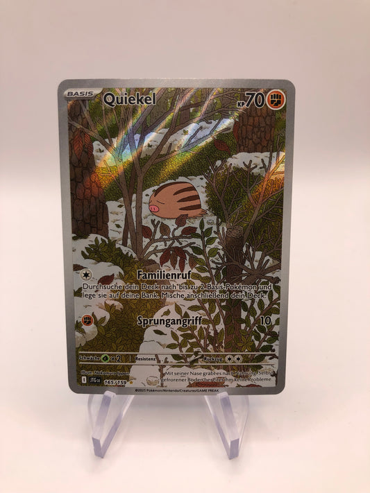 Pokemon Karte Art Rare Quiekel 165/159 Deutsch