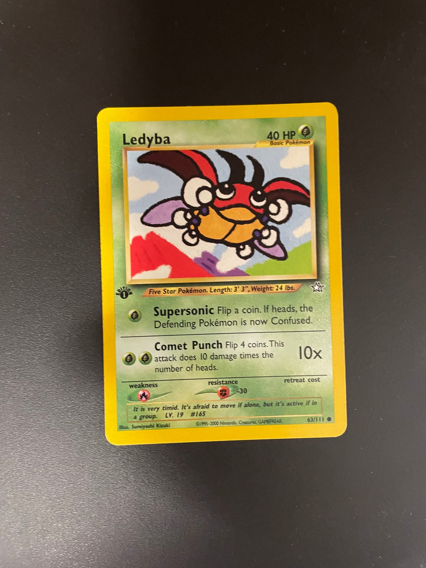 Pokemon Karte Neo Genesis Ledyba 63/111 Englisch