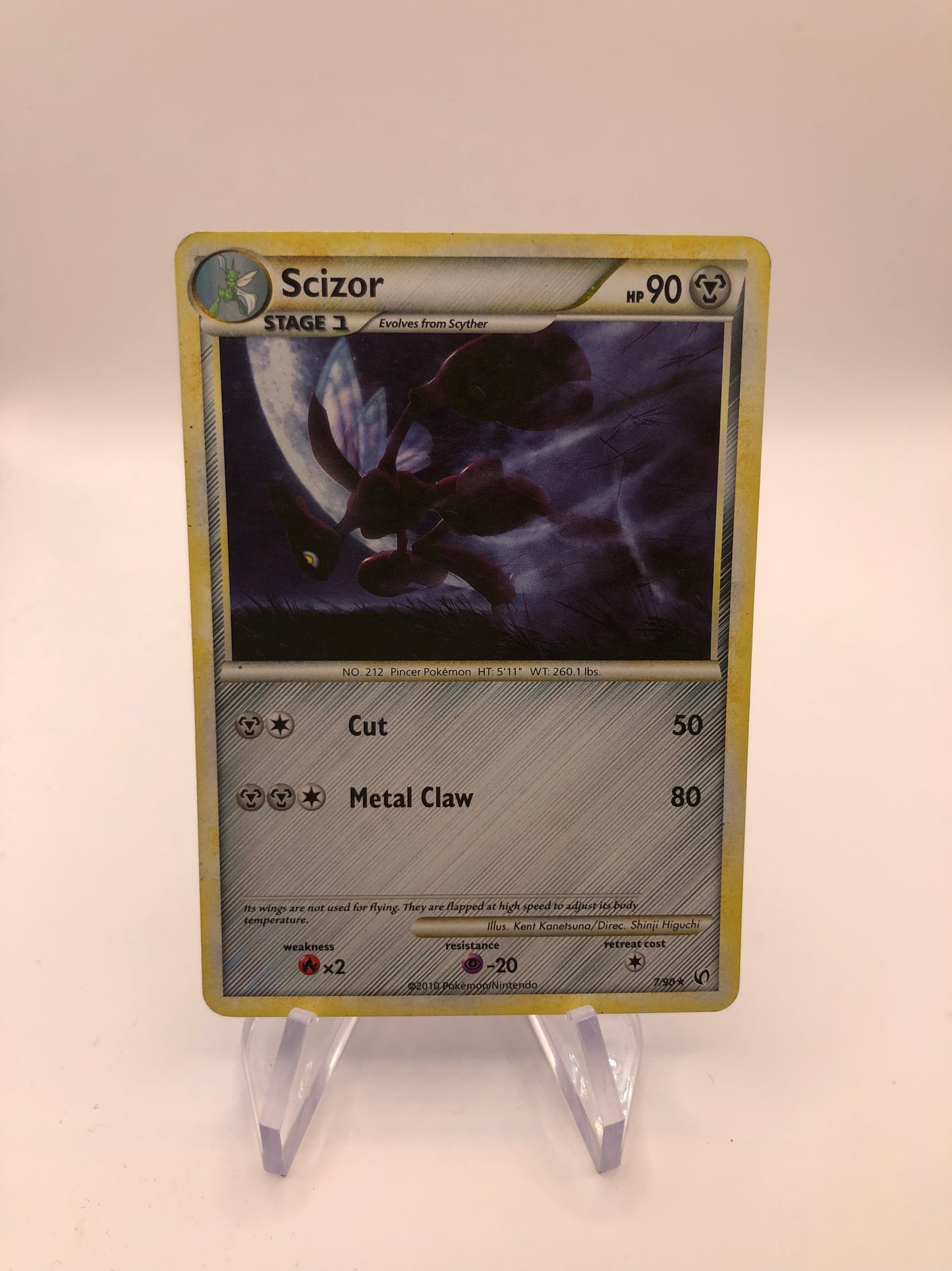 Pokemon Karte Revers Scherox 7/90 Englisch