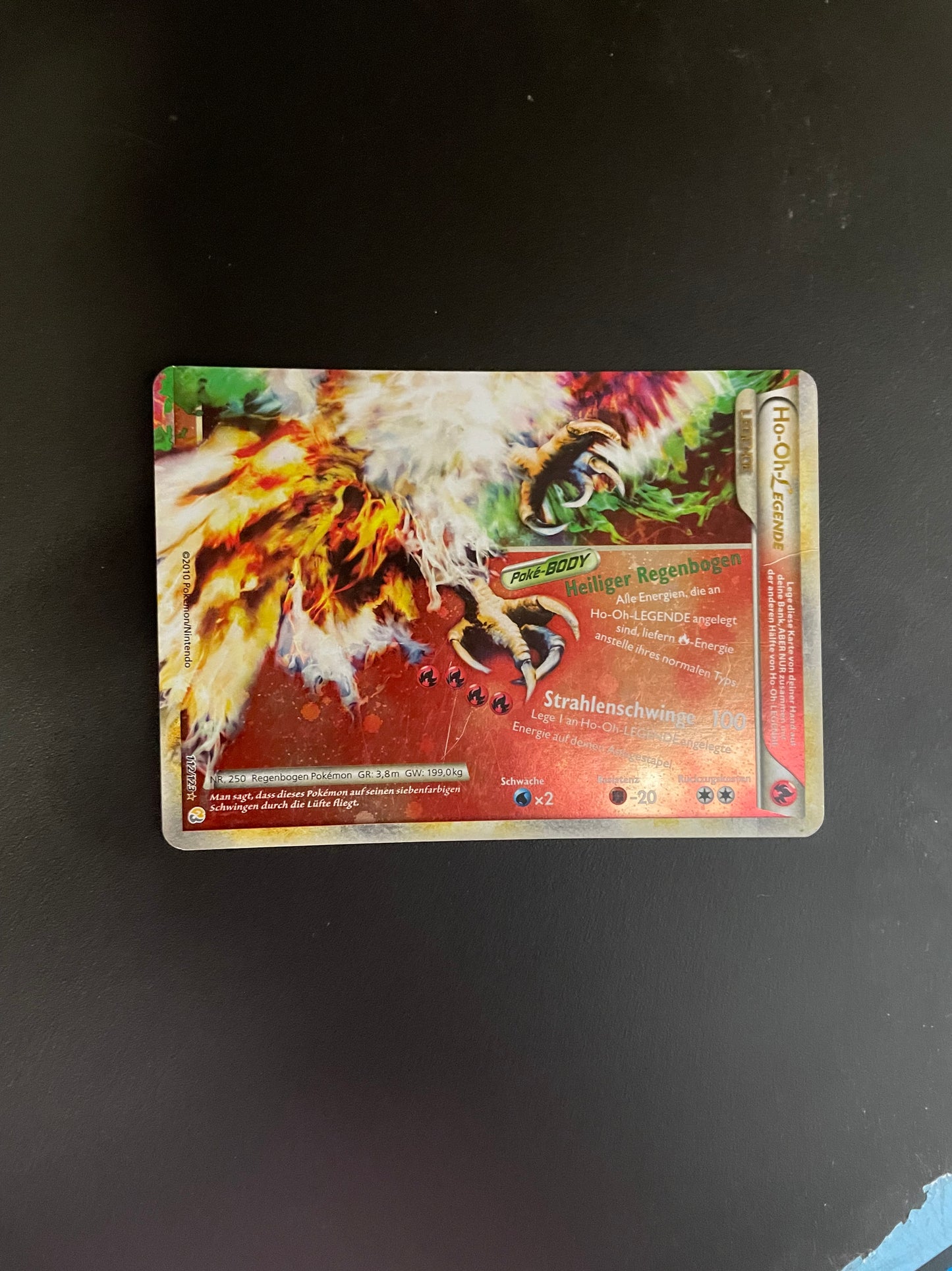 Pokemon Karte Legende Ho-Oh 112/123 Deutsch