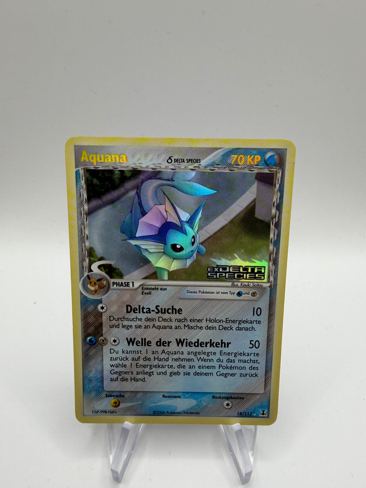 Pokemon Karte Stamp Aquana 18/113 Deutsch