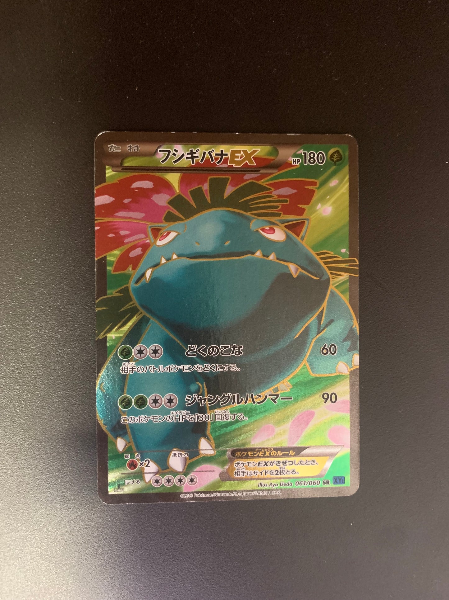 Pokemon Karte EX Fullart Bisaflor 61/60 Japanisch