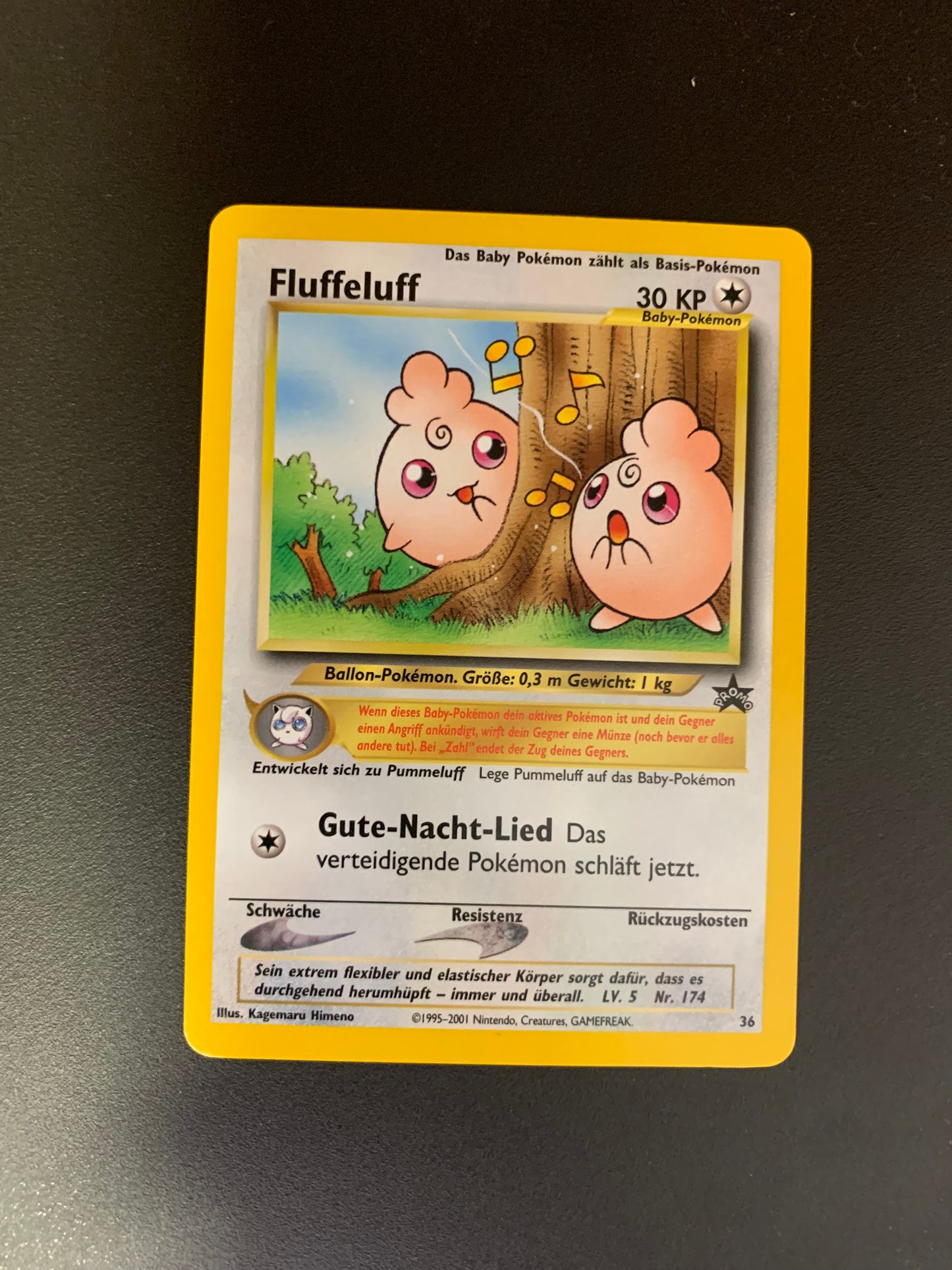 Pokemon Karte Blackstar Promo Fluffeluff 36 Deutsch