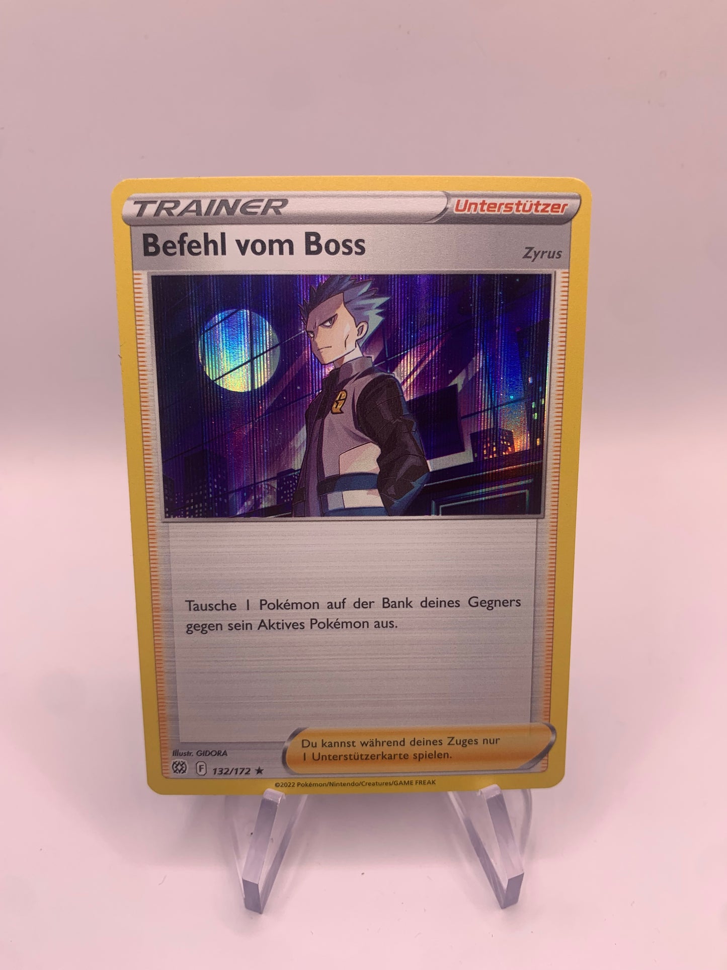 Pokemon Karte Holo Befehl vom Boss 132/172 Deutsch